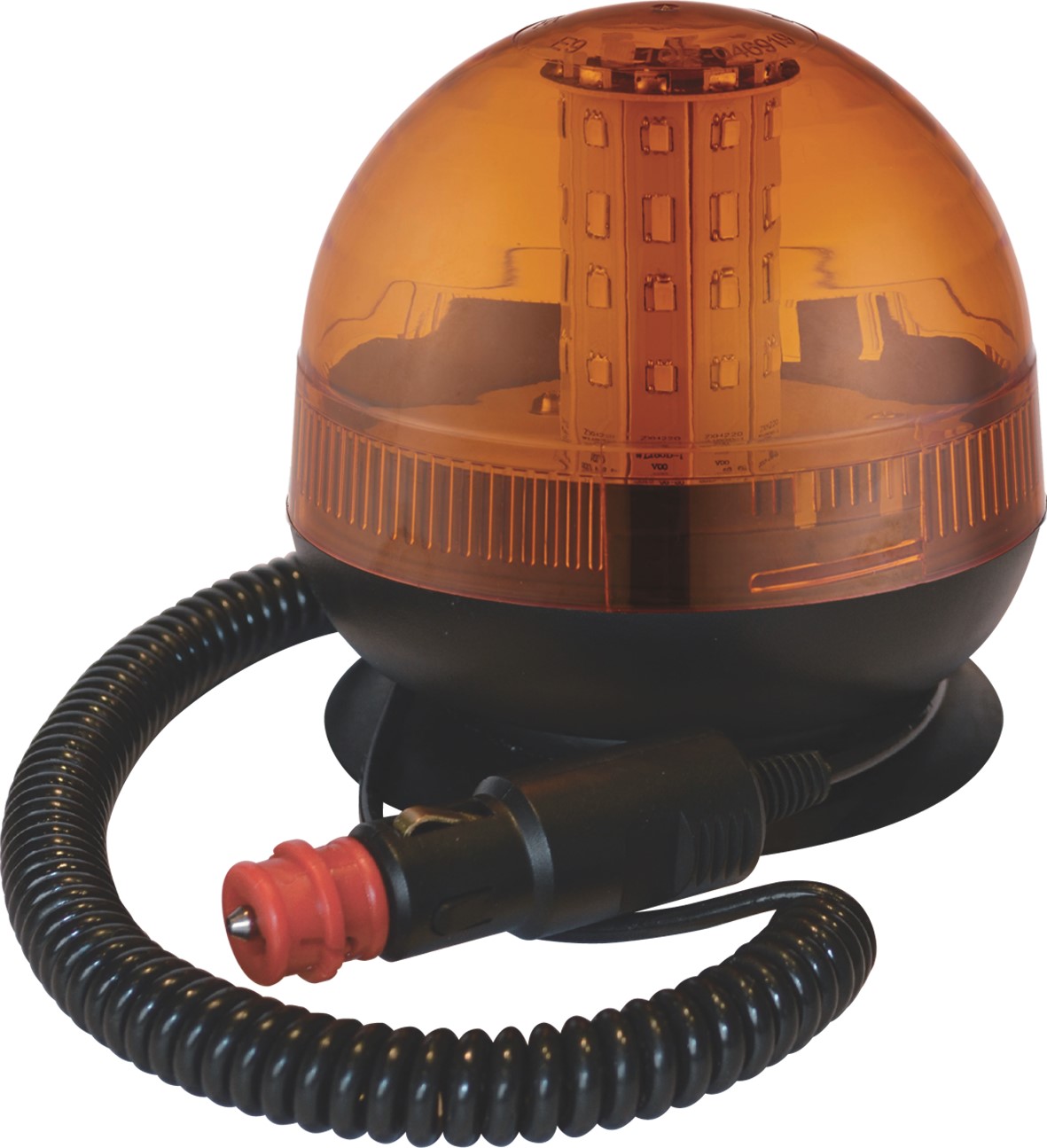 SWEDSTUFF Roterande LED-ljus med magnet och cigarettkontakt