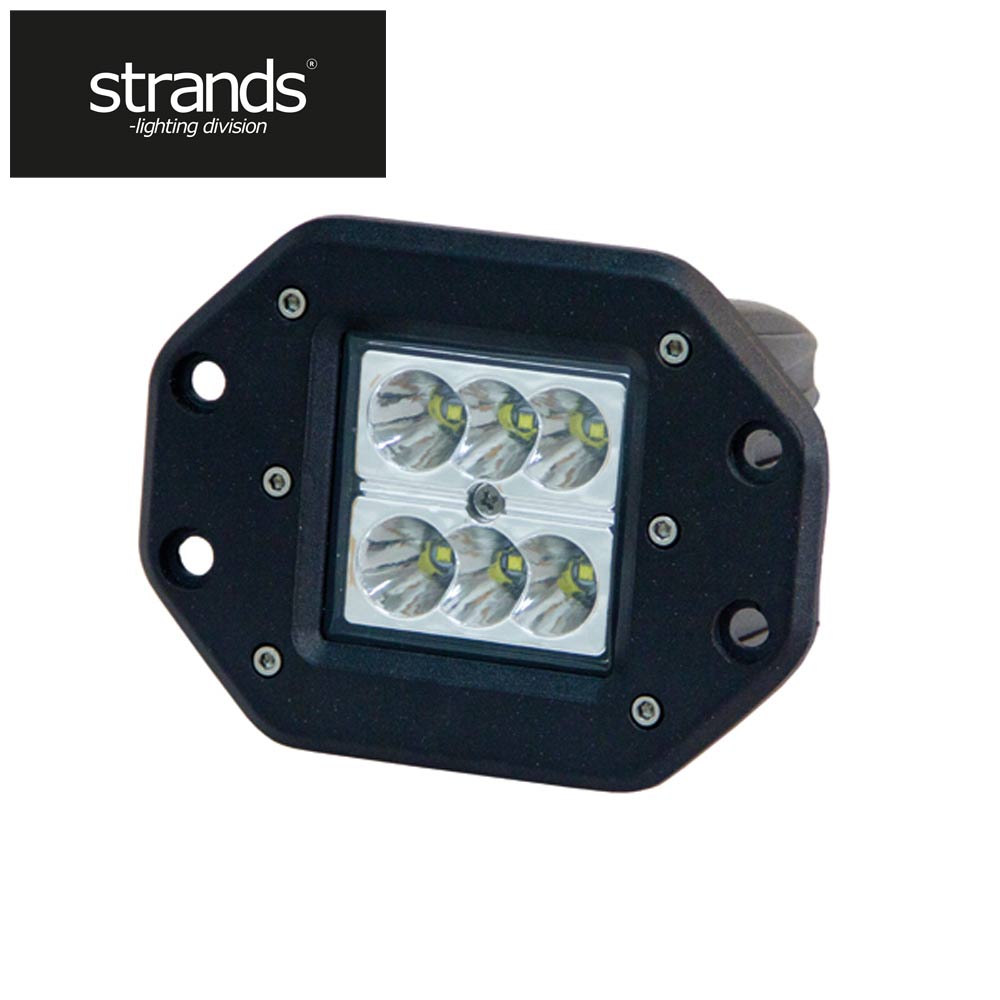 Strands Arbetslampa 18W LED för inbyggnad