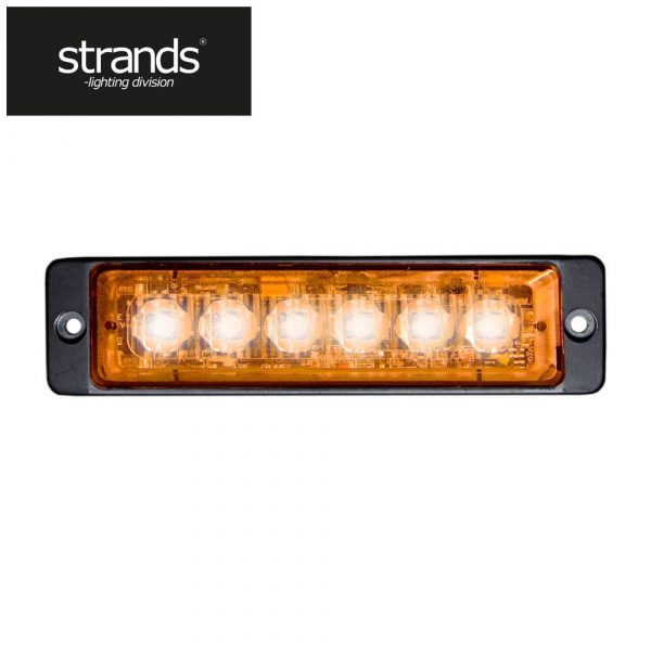 Strands Blixtljus Slim 12-24V 6LEDx3W IP68 ECE/R65 godkänd