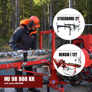 IM Vedmaskin + Stockbord |semihyd bensin 12T