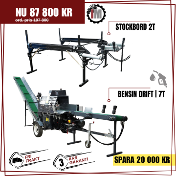 IM Vedmaskin + Stockbord | Helhyd Bensin 7T