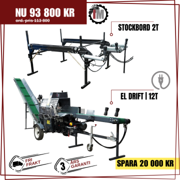 IM Vedmaskin + Stockbord | Helhyd el 12T