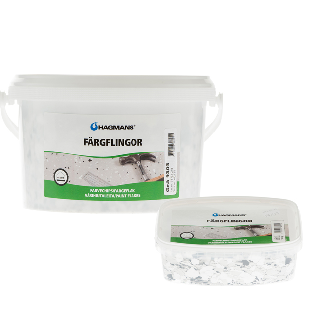 Färgflingor 9303 grå 500 gr