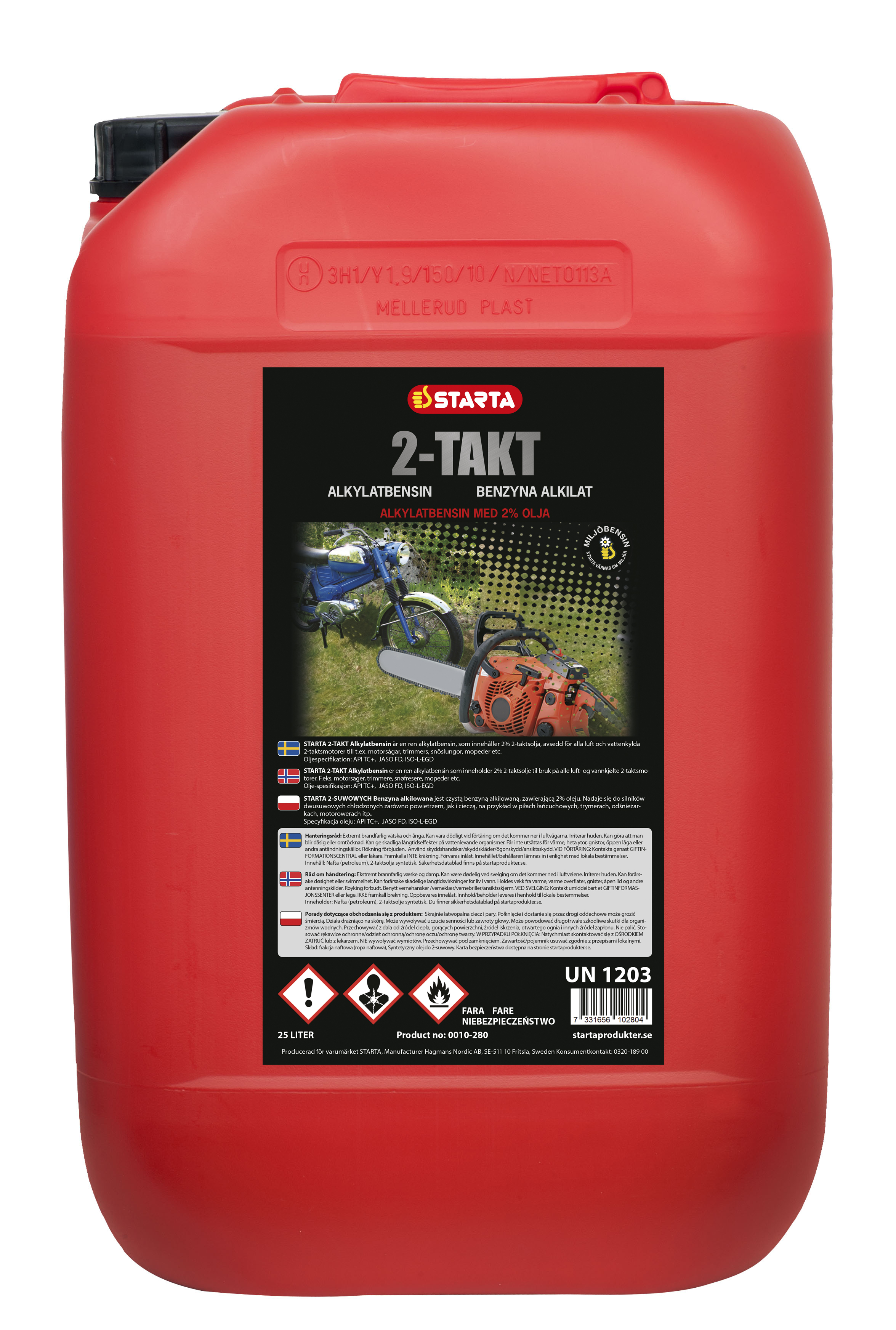 STARTA Alkylatbensin 2-T 25 lit *