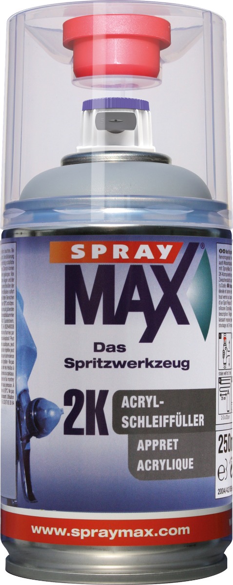 Spraymax 2K Slipgrund Akryl grå