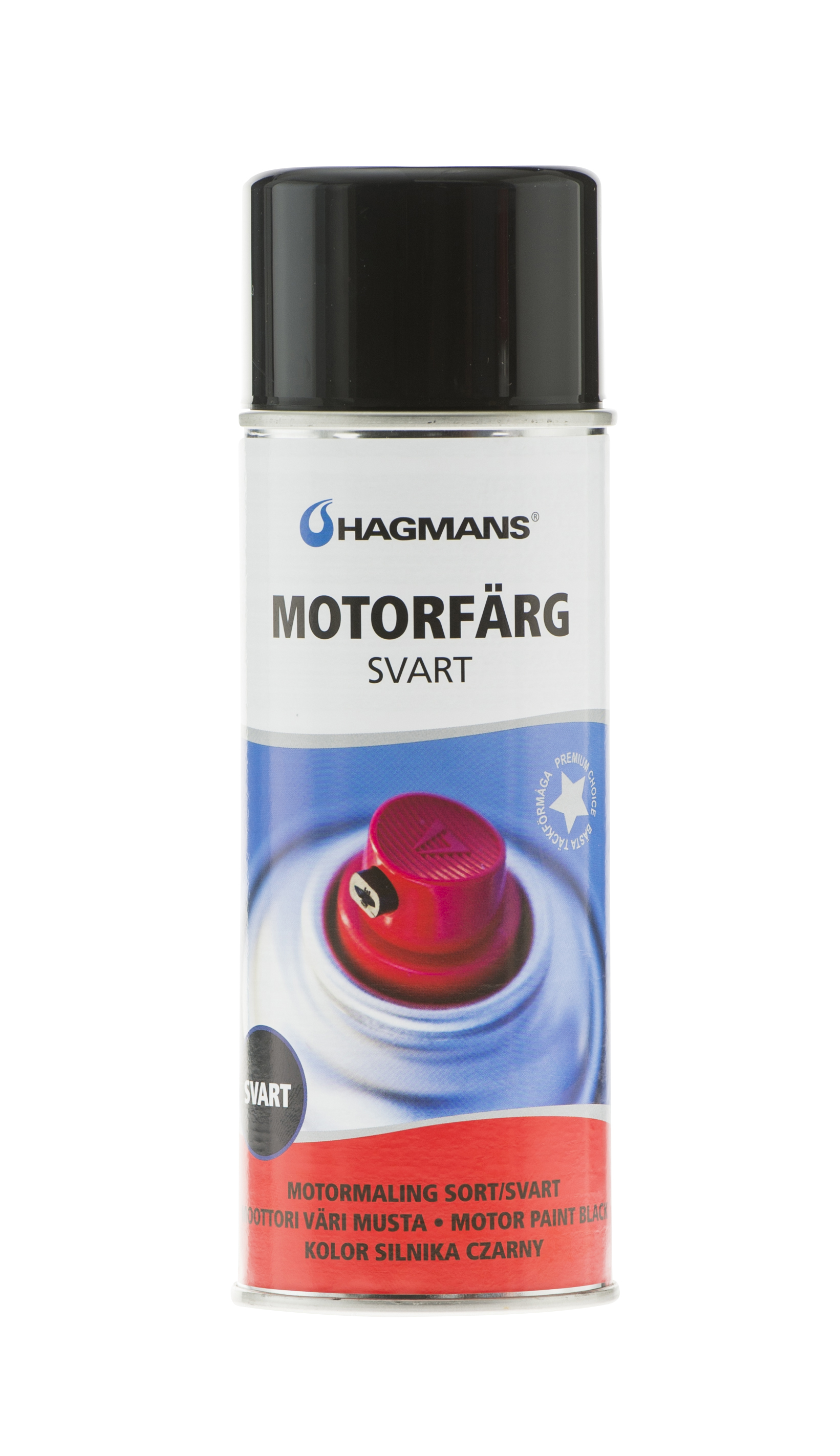 Motorfärg svart 400 ml