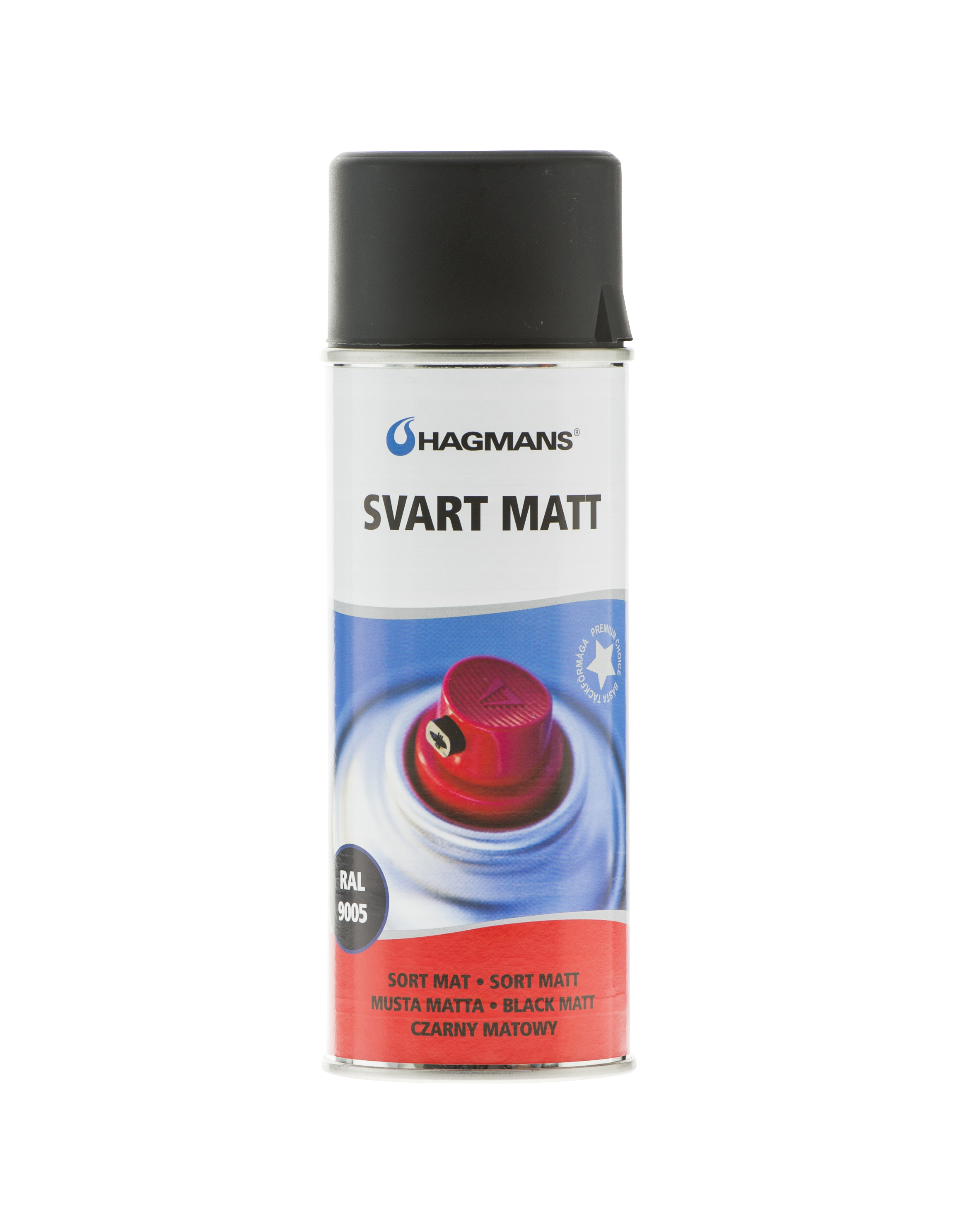 Svart matt 400 ml