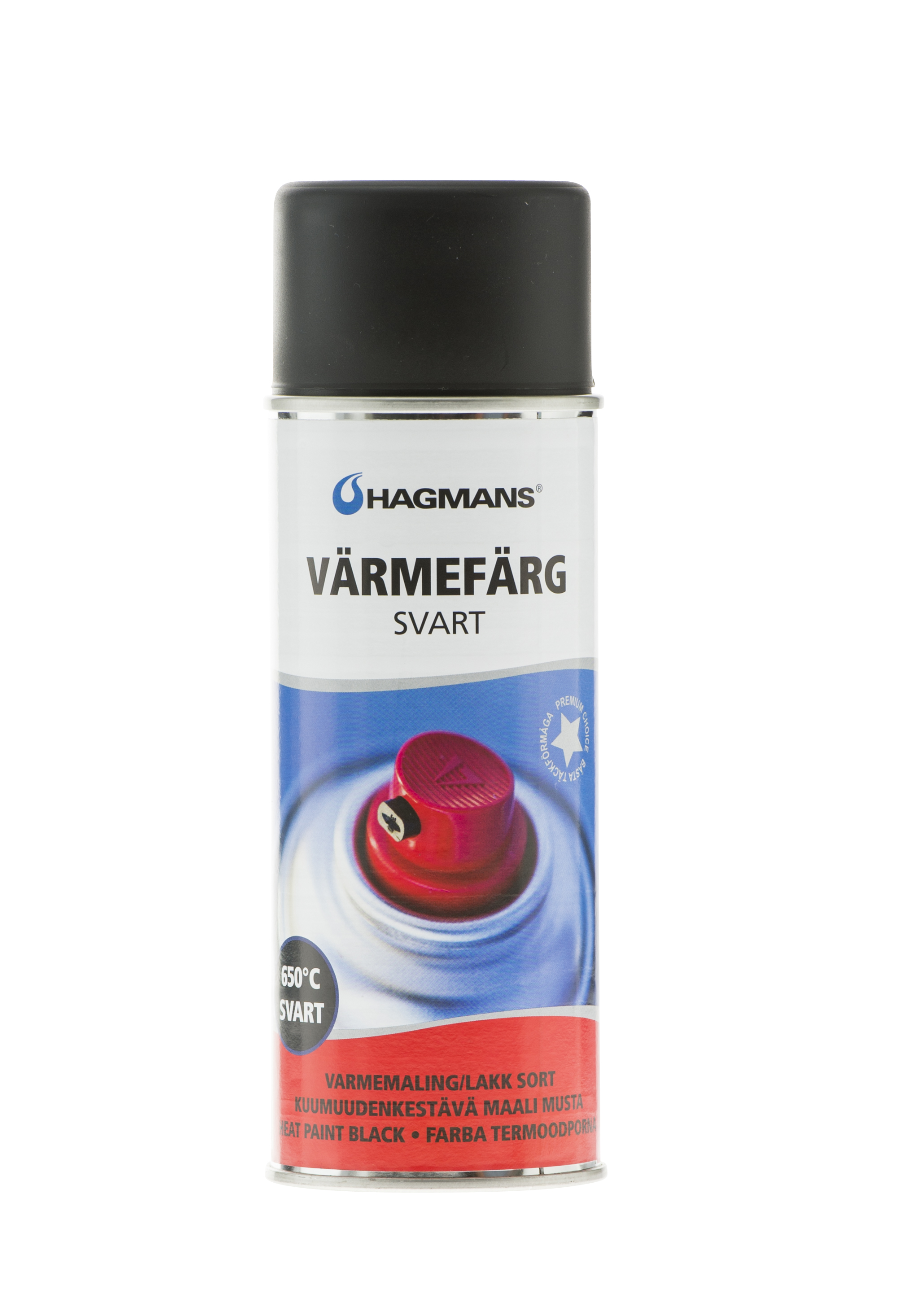 Värmefärg svart 400 ml