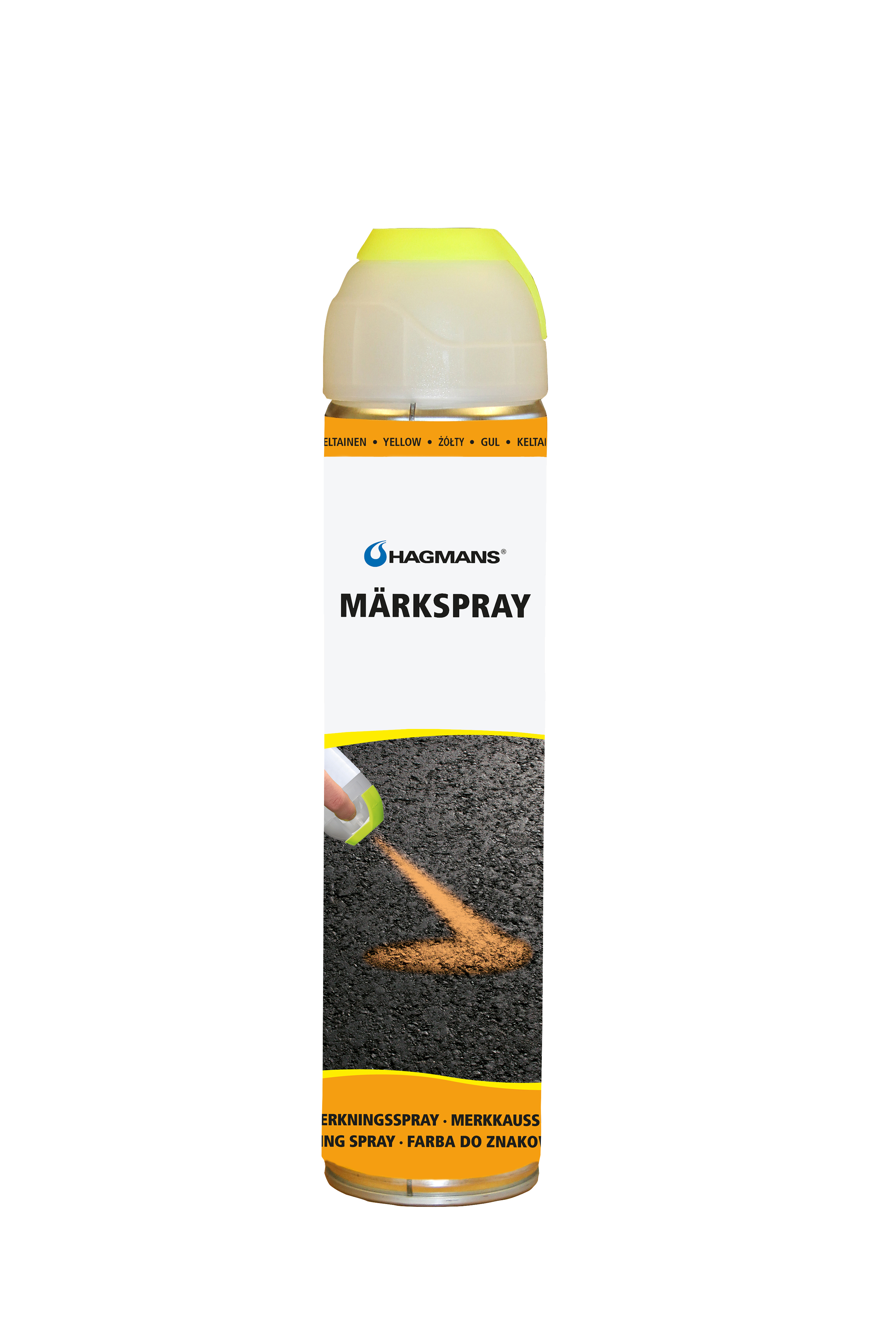 Märkspray gul 600 ml