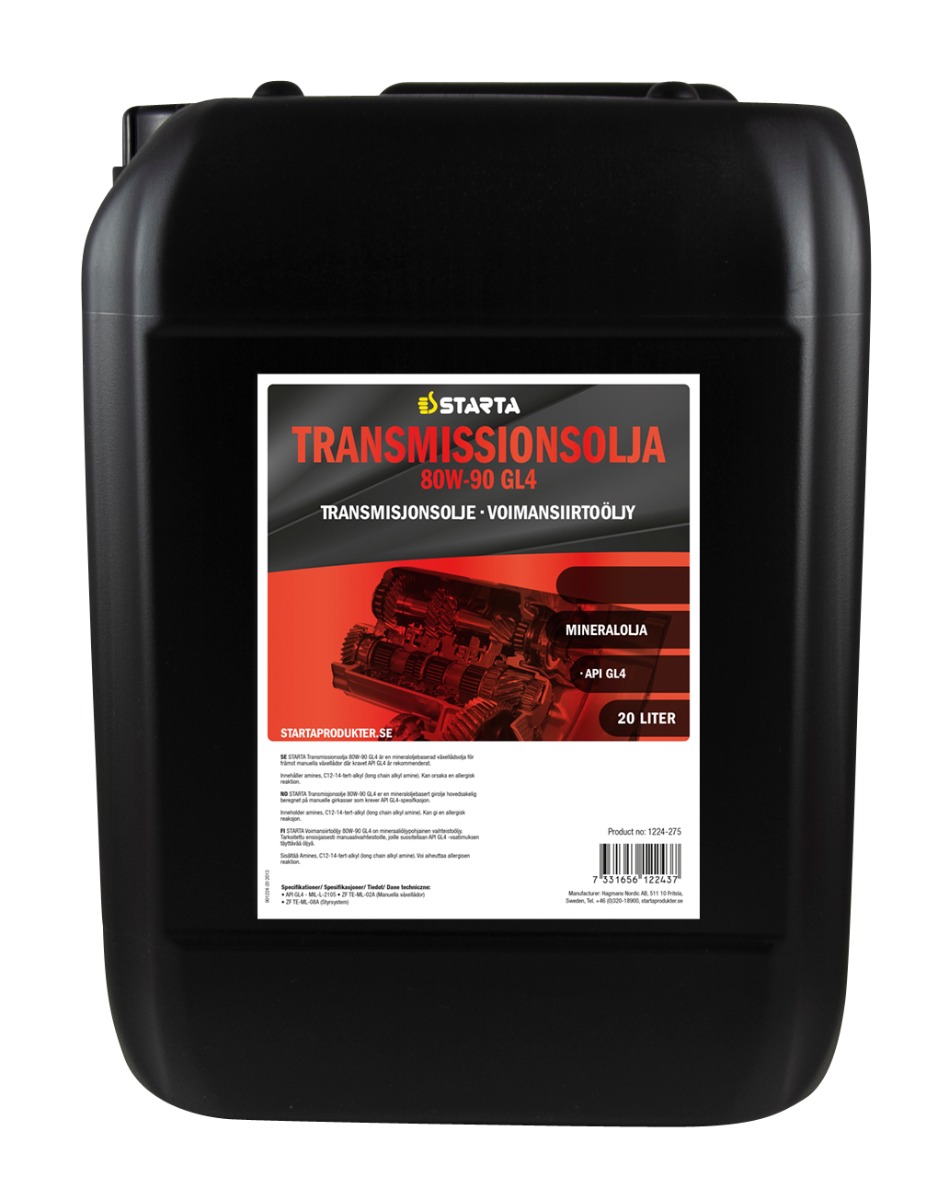 STARTA Transmissionsolja 80W-90 GL4 20 lit