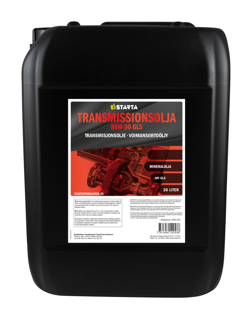 STARTA Transmissionsolja 80W-90 GL5 20 lit