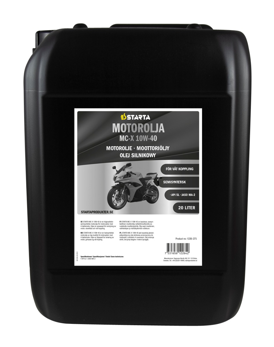 STARTA Motorolja MC-X 10W-40 20 lit
