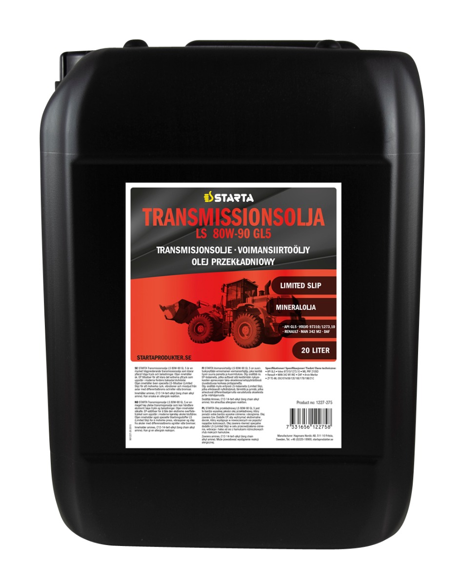 STARTA Transmissionsolja LS 80W-90 GL-5 20 lit