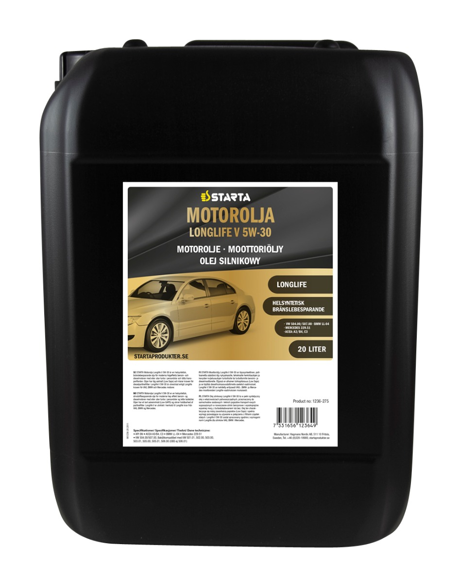 STARTA Motorolja Long Life V 5W-30 20 lit