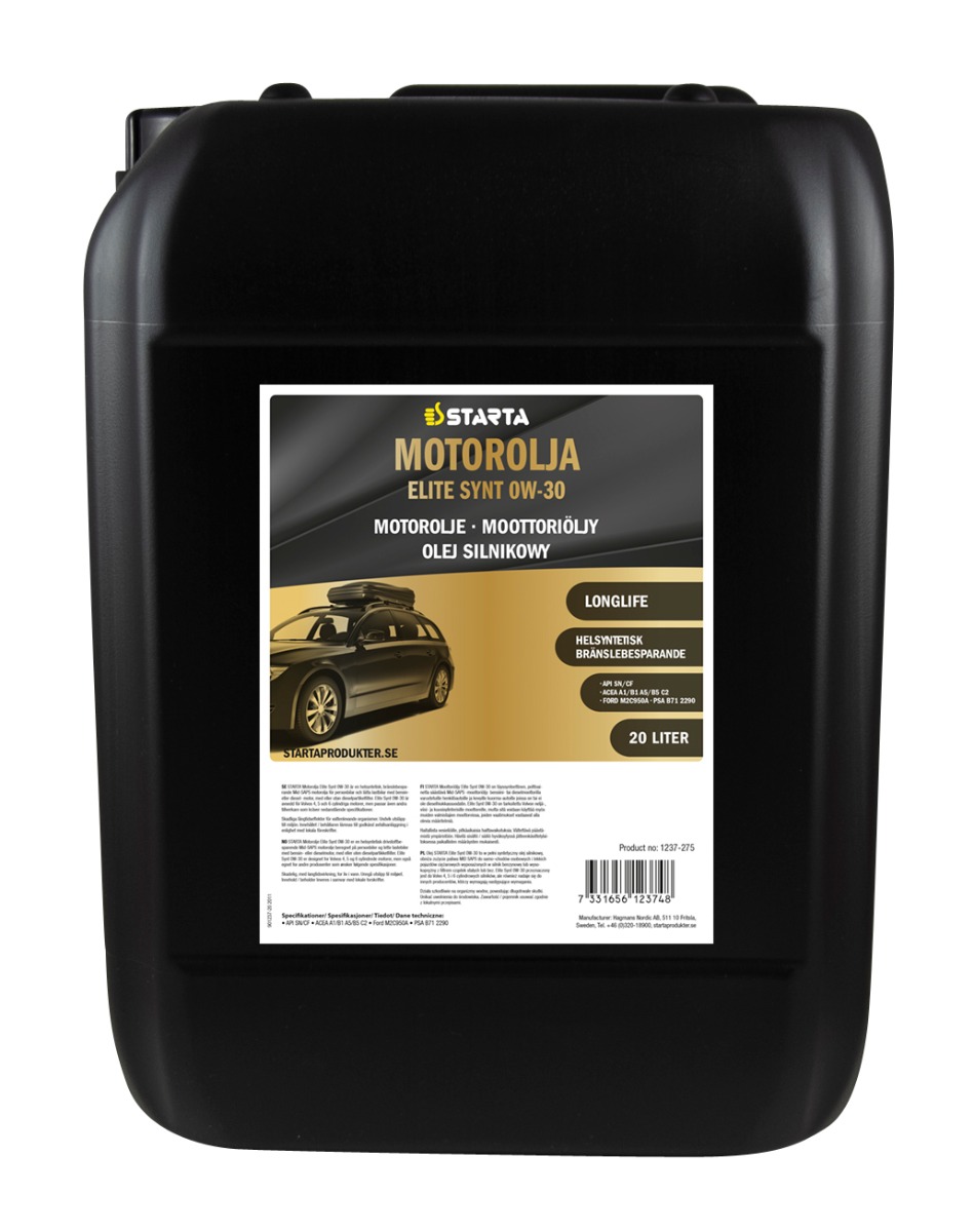 STARTA Motorolja Elite Synt 0W-30 20 lit