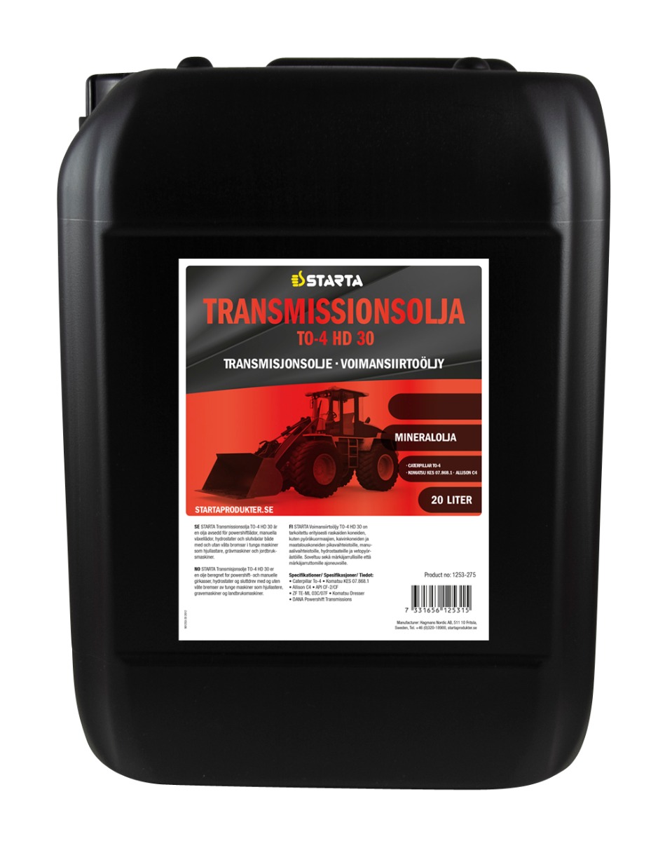 STARTA Transmissionsolja TO-4 HD 30 20 lit
