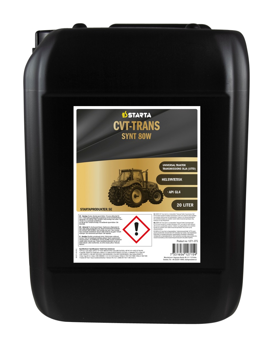 STARTA CVT-Trans Synt 80W 20 lit