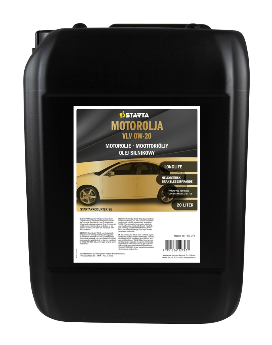 STARTA Motorolja VLV 0W-20  20 lit
