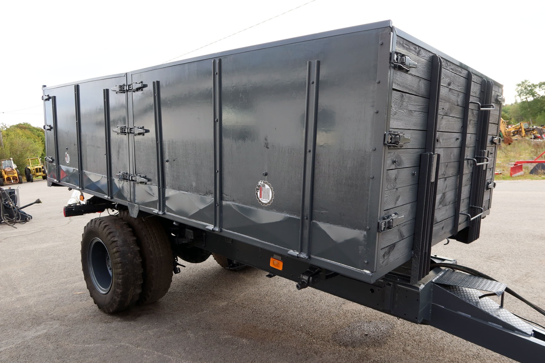 Tippvagn Stålbotten och trälämmar