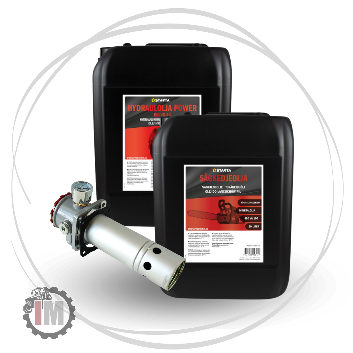 Servicekit Vedmaskin Grå Helhyd EL