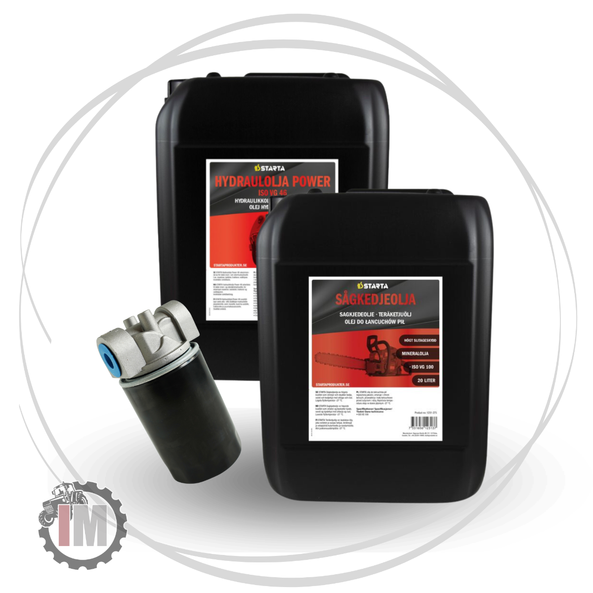 Servicekit Vedmaskin röd semihyd EL