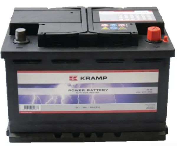 Batteri 12V 74Ah 680A Kramp