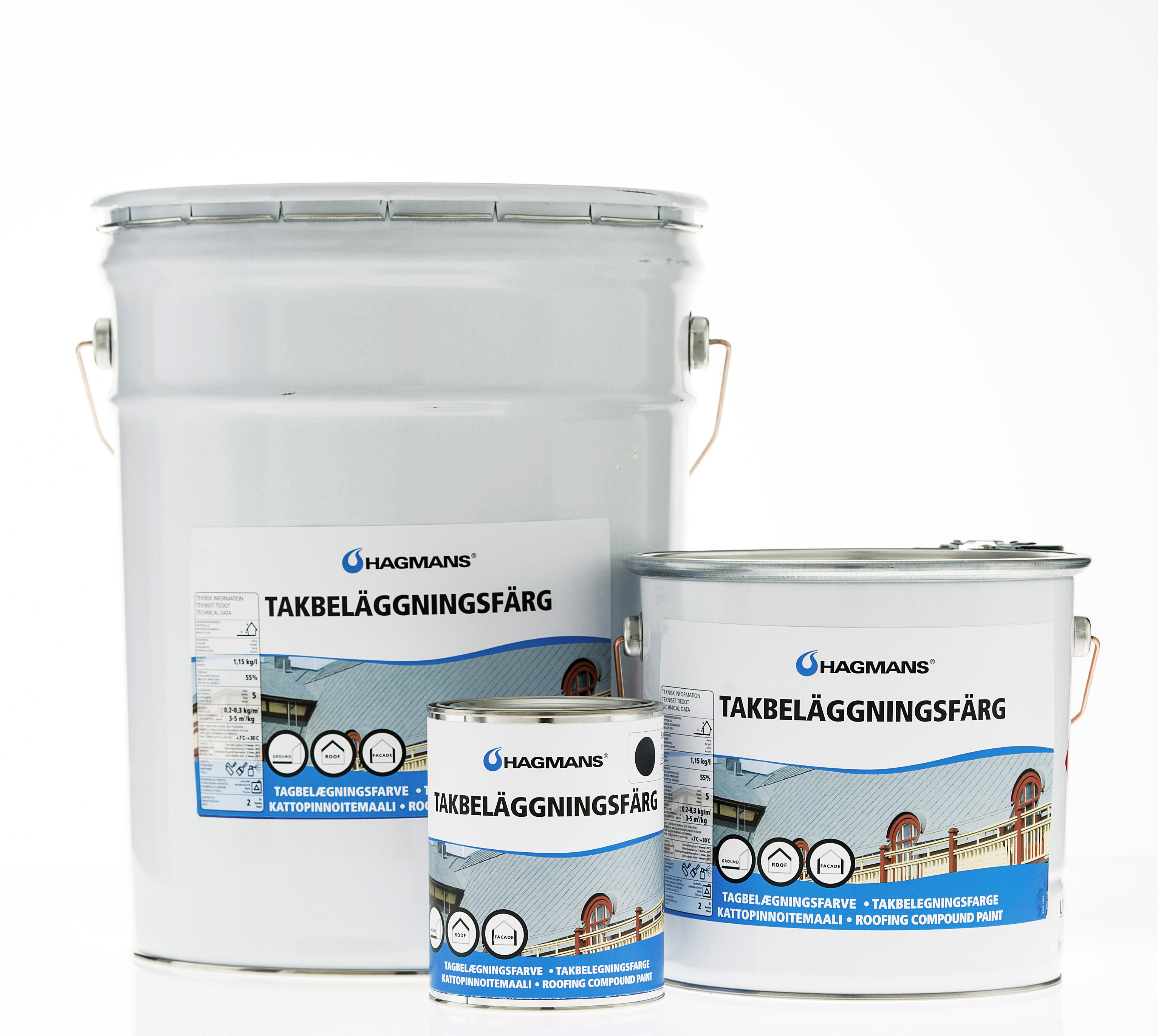 Takbeläggningsfärg grå 20 kg