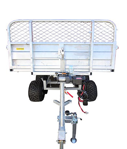 Tippvagn för ATV med Vinsch