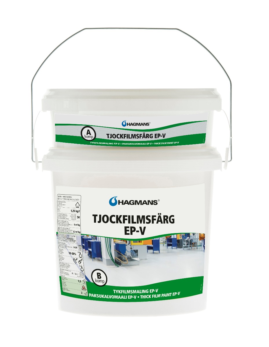 Tjockfilmsfärg EP-V Ljusgrå 4 kg