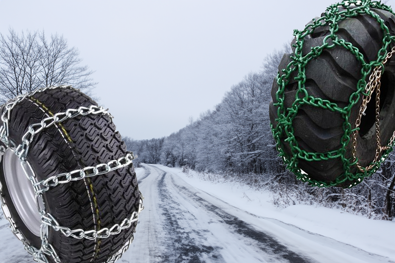 släntklippare bakom traktor